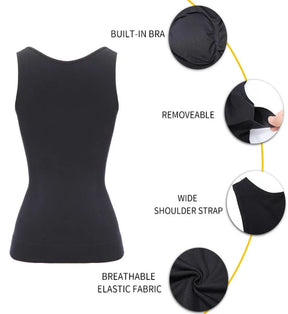 Jessica's Curves: Bra Tank Top with Removable Shaper