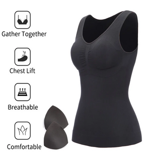 Jessica's Curves: Bra Tank Top with Removable Shaper