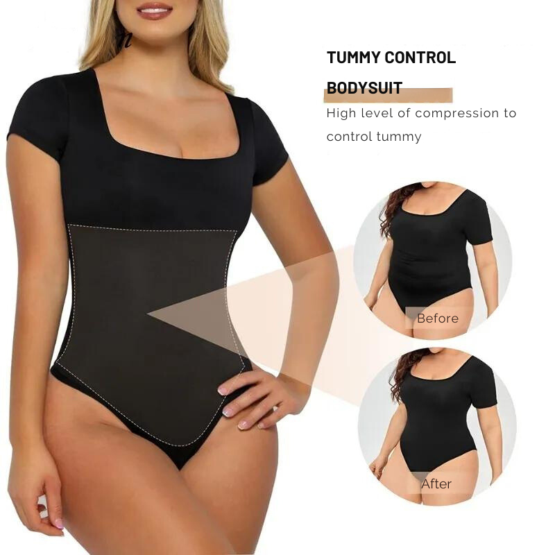 Penelopes makelloser Charme: Zeigen Sie Ihr Selbstvertrauen in unserem Bauch-weg-Bodysuit – mühelose Eleganz, figurbetonte Tanga-Kleidung und taillenbetonte Shorts erwarten Sie! 