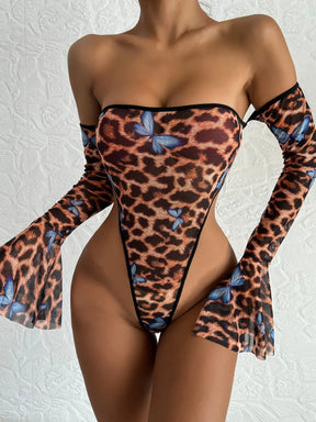 June Butterfly Bodysuit mit Rüschenärmeln, ein atemberaubendes Stück für Ihre Garderobe