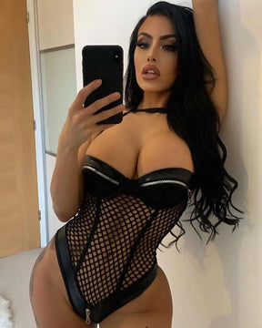 Marie - Sensual Fishnet Bodysuit