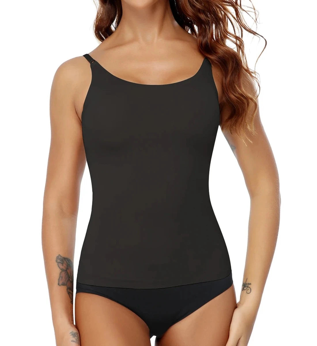 Sharon's Secret Elegance - Sculpt, Slim, Sizzle with our Seamless Tummy-Control Camisole!