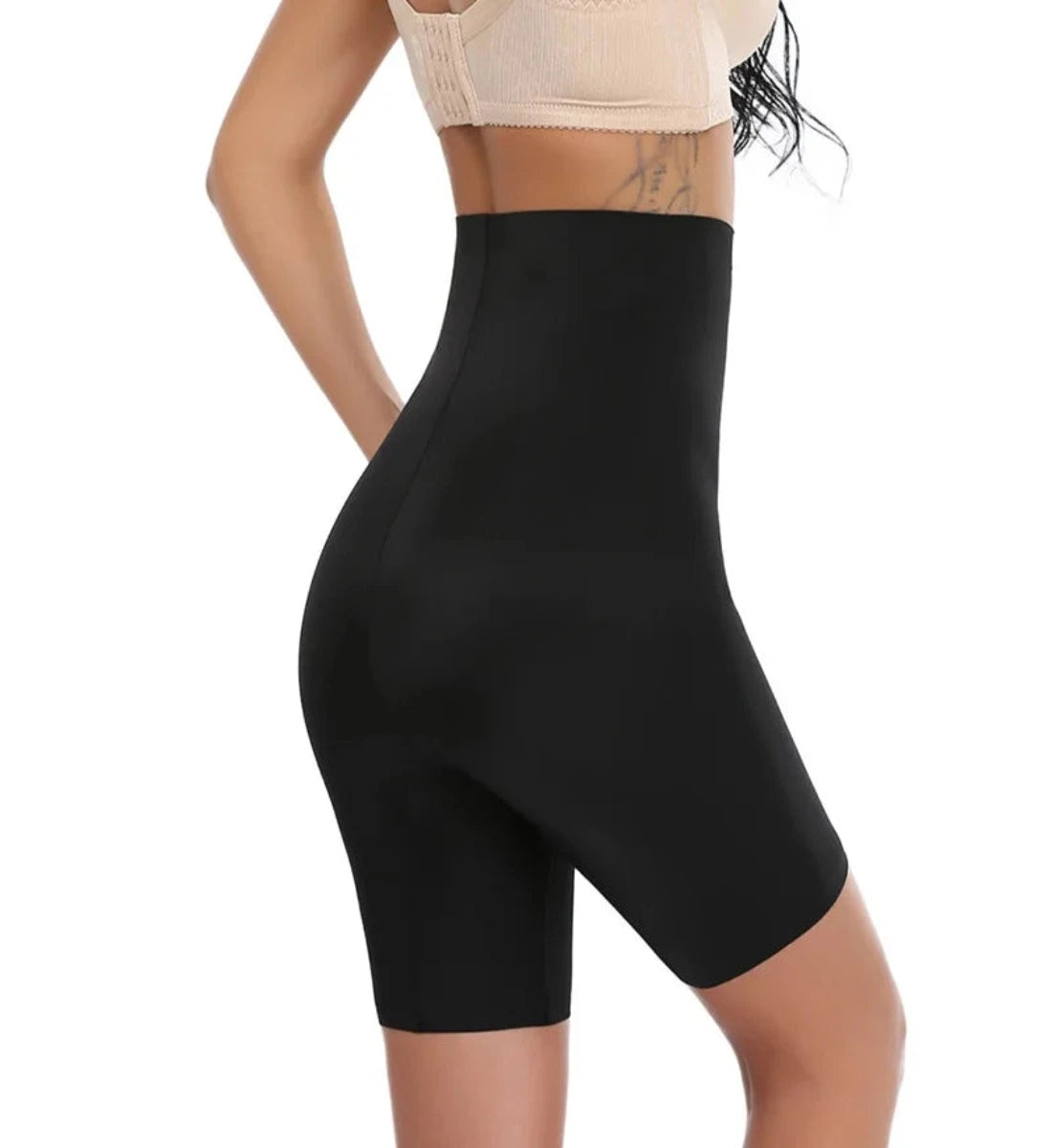 Affichez vos courbes en toute confiance : Halle's Power Shorts – Body Shaper taille haute pour femme. Faites l'expérience d'un confort léger phénoménal et d'un pantalon de contrôle ultra-respirant 