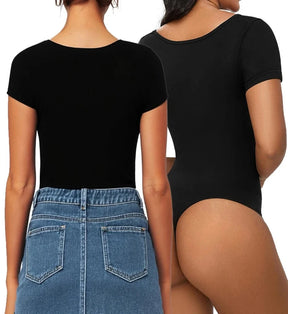 Formen und umwerfen mit Faye: Nahtloser Kurzarm-Bodysuit – Bauchkontrolle, Shapewear-Tanga, Ihr ultimativer Body Shaper für unwiderstehliches Selbstbewusstsein!