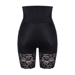 Sculpted Elegance: Angelina's High-Waisted Body Shaper Shorts – Embrace Confidence with Lace Detailing, Tummy Control, Waist Training, and Butt-Lifting Slimming Technology!