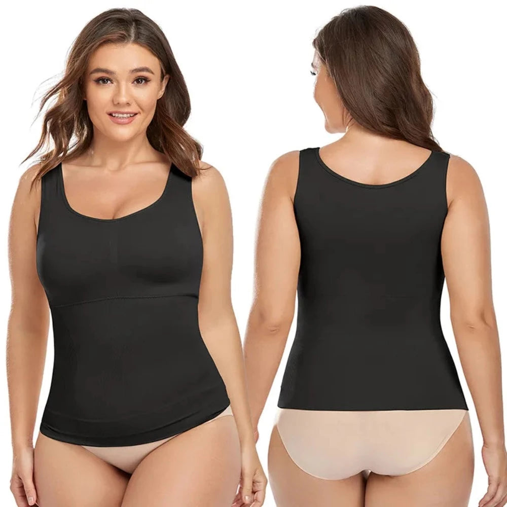 Megan's Camisole : with Built-in Bra for Unparalleled Tummy Control and Shapewear Elegance!