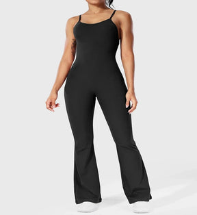 Madison - Ärmelloser Scrunch Butt Jumpsuit: Rückenfrei, figurbetonte Passform