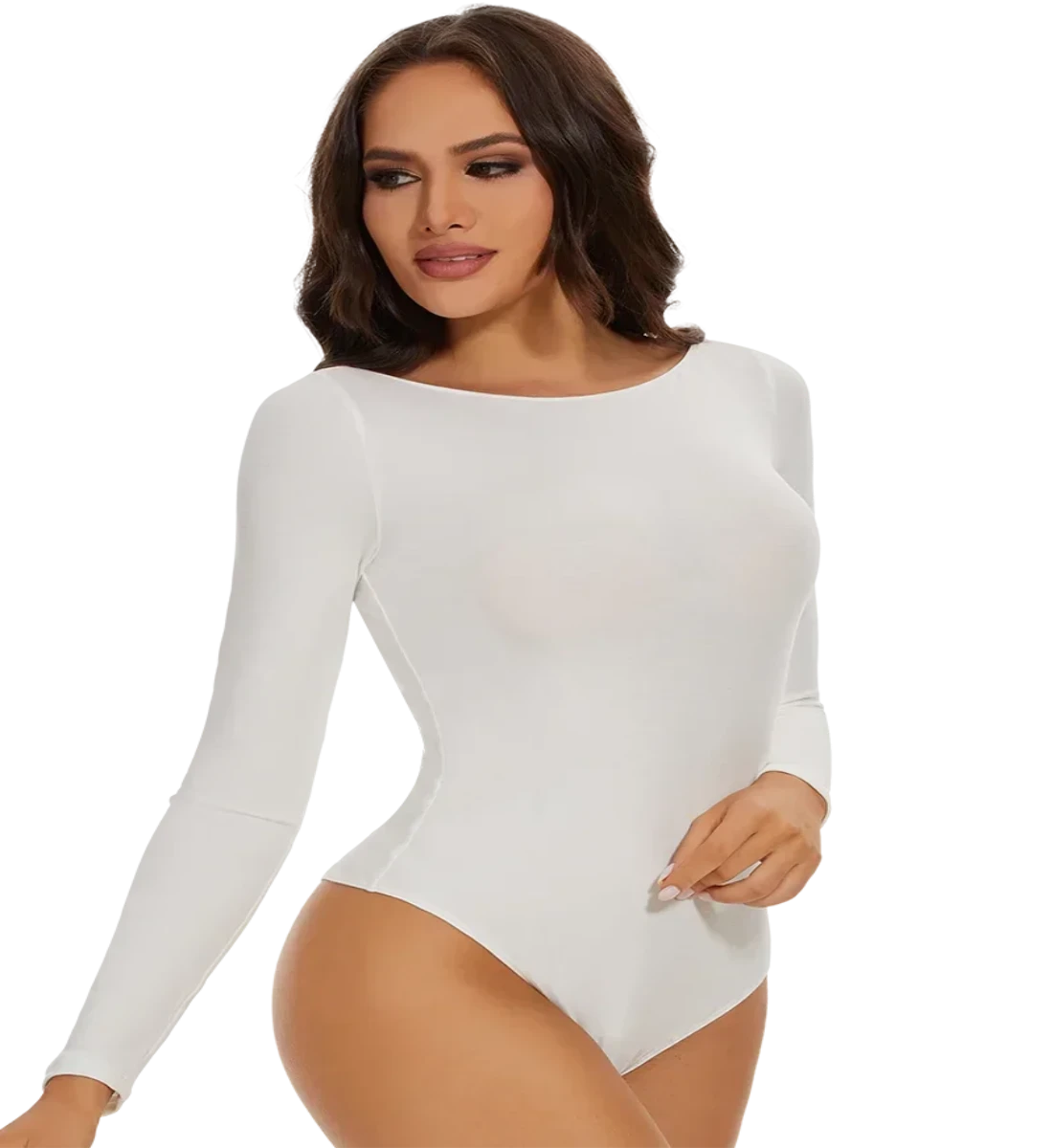 Elizabeth's Allure Collection - Long Sleeve Bodysuit for Irresistible Charm and Cozy Comfort!