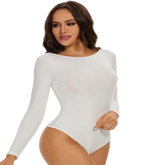 Elizabeth's Allure Collection - Long Sleeve Bodysuit for Irresistible Charm and Cozy Comfort!