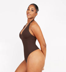 Evonne - Sleek & Sexy Seamless Backless  Bodysuit