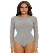 Elizabeth's Allure Collection - Long Sleeve Bodysuit for Irresistible Charm and Cozy Comfort!