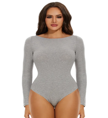 Elizabeth's Allure Collection - Long Sleeve Bodysuit for Irresistible Charm and Cozy Comfort!