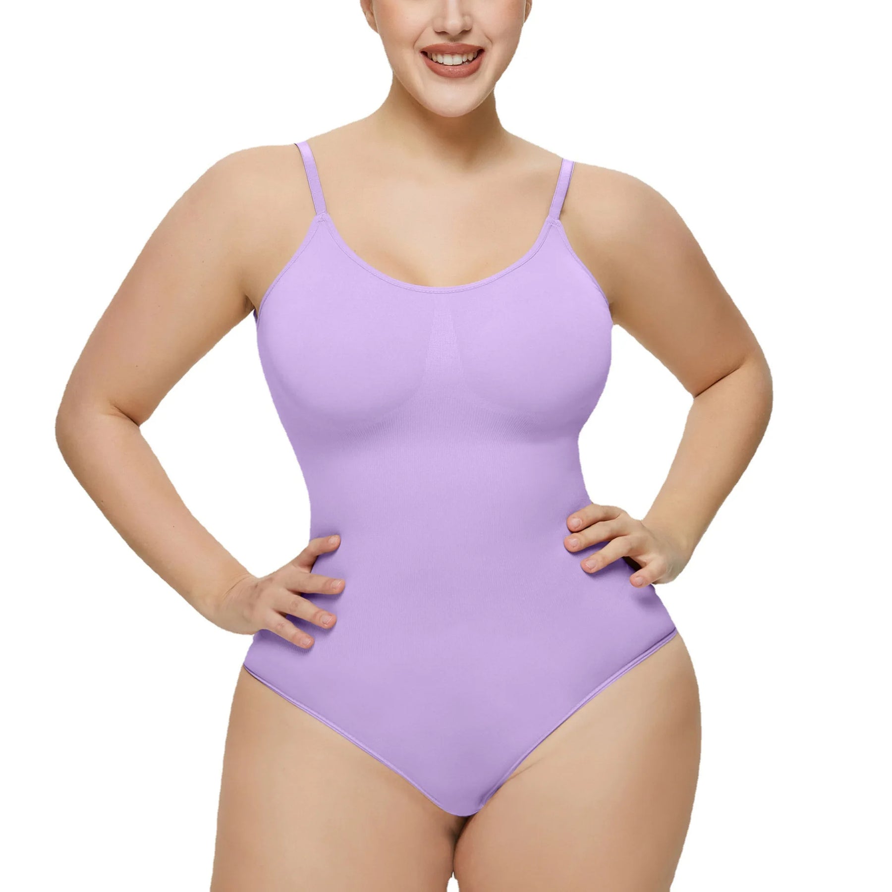 Michelle's Embrace: Unleash Your Curves with our Seamless Bodysuit featuring an Open Bust—Your Secret to Sensational Confidence!