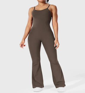 Madison - Sleeveless Scrunch Butt Jumpsuit: Backless, Bodycon Fit