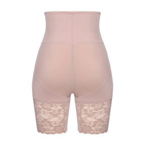 Sculpted Elegance: Angelina's High-Waisted Body Shaper Shorts – Embrace Confidence with Lace Detailing, Tummy Control, Waist Training, and Butt-Lifting Slimming Technology!