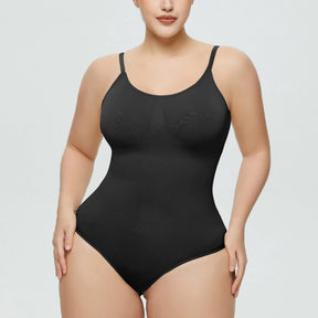 Michelle's Embrace: Unleash Your Curves with our Seamless Bodysuit featuring an Open Bust—Your Secret to Sensational Confidence!