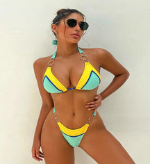 Sherine - Patchwork Sexy Swimwear