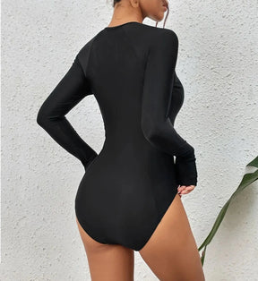 Ilysa - Long-Sleeve One-Piece Swimsuit