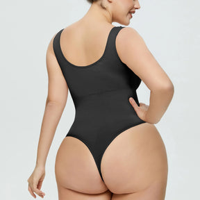 Michelle's Embrace: Unleash Your Curves with our Seamless Bodysuit featuring an Open Bust—Your Secret to Sensational Confidence!