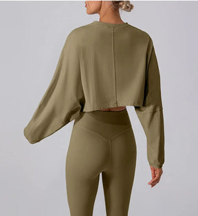 Maryvonne -  Long Dolman Sleeve Sweater