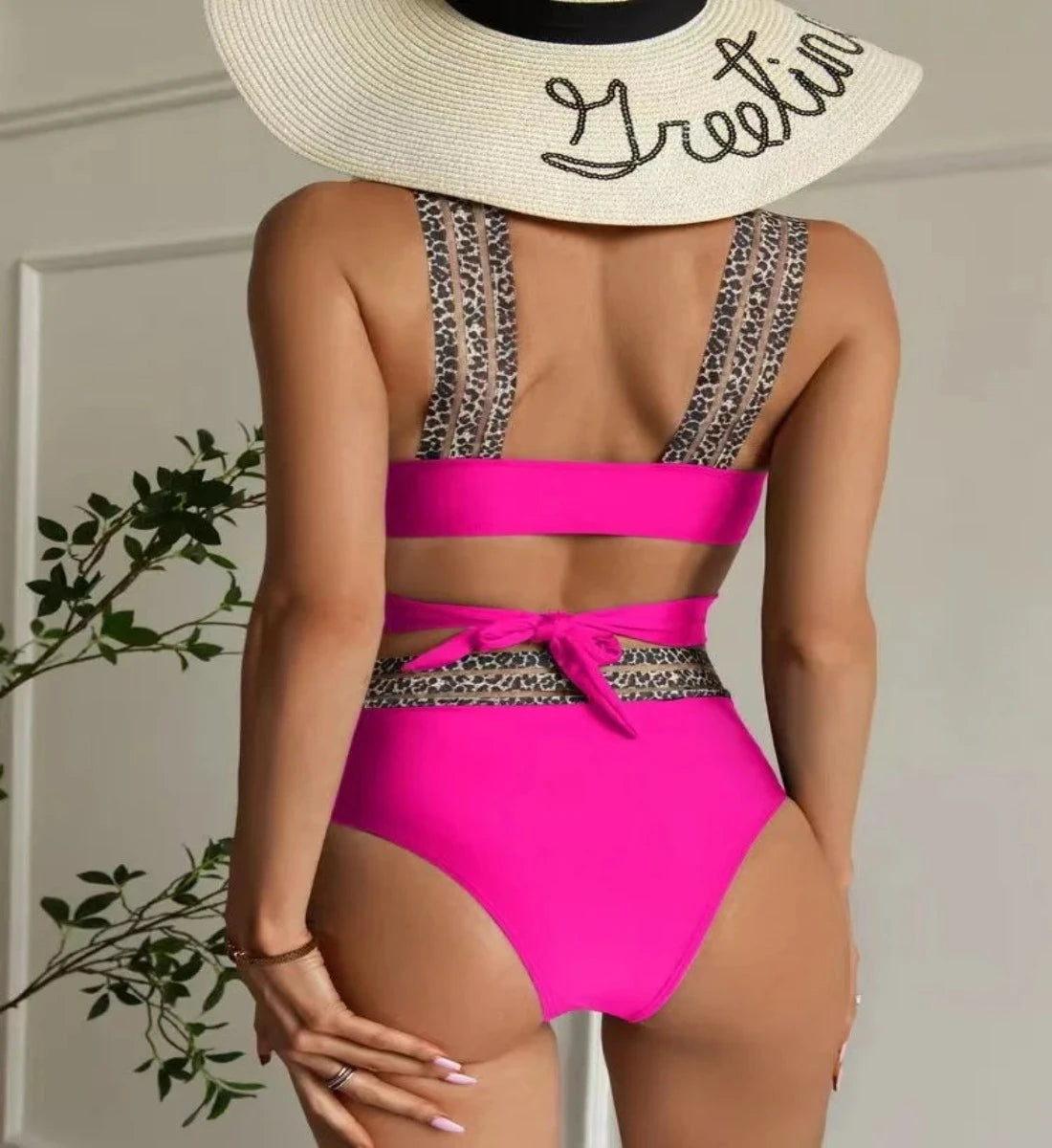 Farrah - Two Piece Cross Wrap Bathing Suit