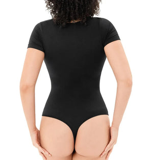 Sculptez et tuez avec Faye : body sans couture à manches courtes - Contrôle du ventre, string shapewear, votre corps ultime pour une confiance irrésistible !