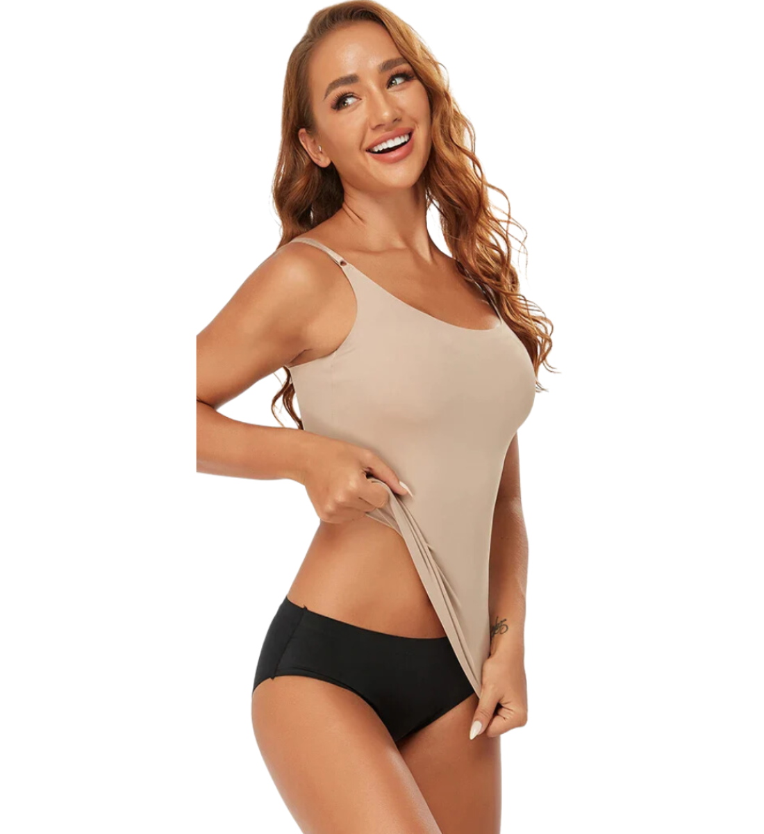 Sharon's Secret Elegance - Sculpt, Slim, Sizzle with our Seamless Tummy-Control Camisole!