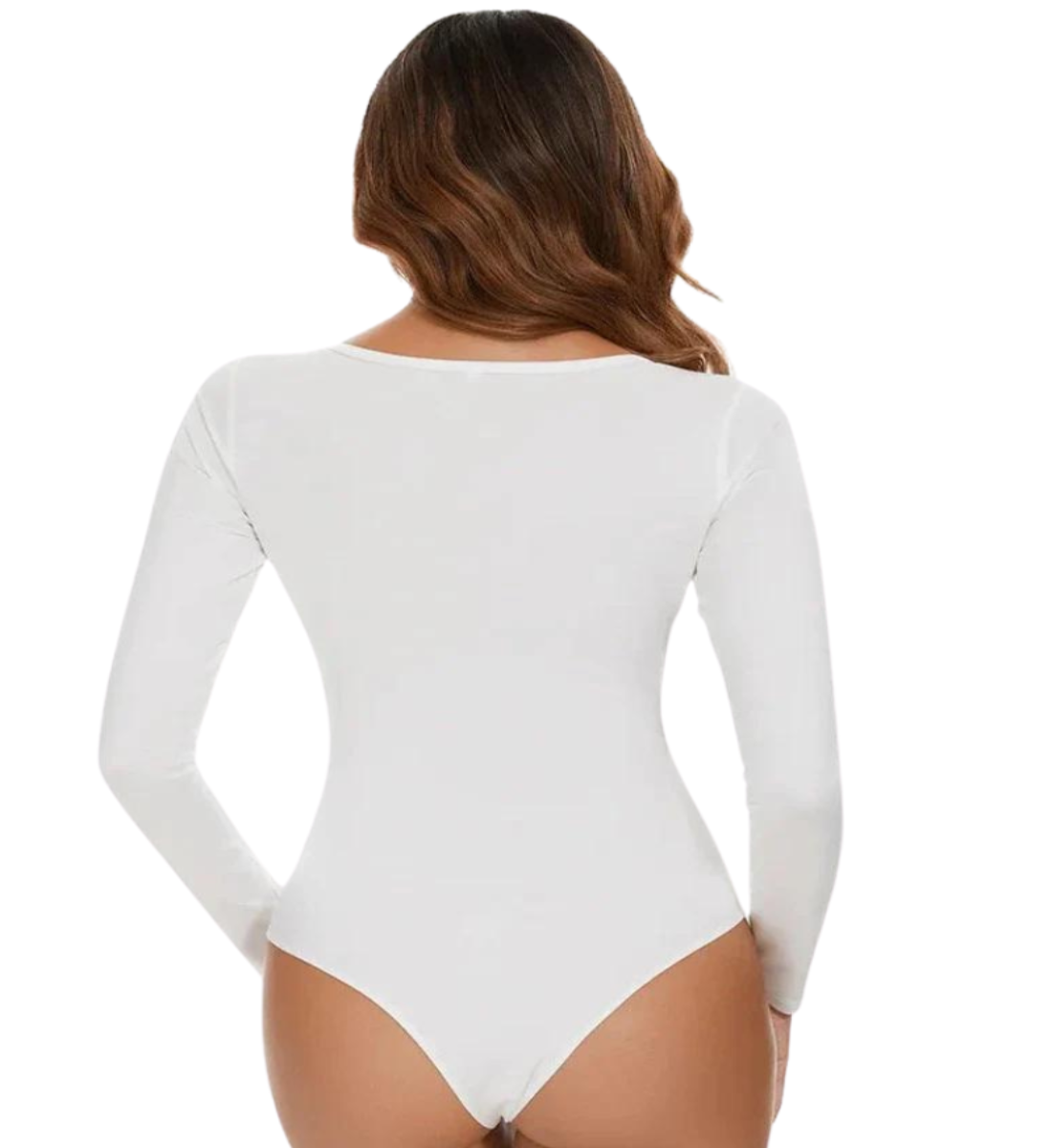 Audreys sexy Shapewear-Bodysuit – eleganter V-Ausschnitt, verführerische lange Ärmel, perfekte Bauchkontrolle für ein unwiderstehliches Schlankheitsgefühl!