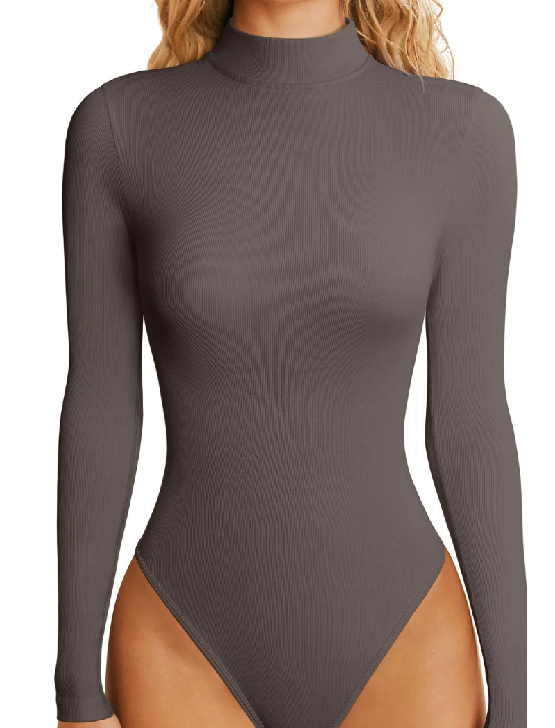 Sculpted Elegance: Salma's Sexy Ribbed Single Shoulder Sleeveless Bodysuits – Unleash Allure with Effortless Style!