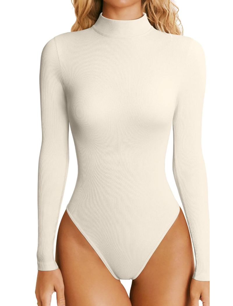 Sculpted Elegance: Salma's Sexy Ribbed Single Shoulder Sleeveless Bodysuits – Unleash Allure with Effortless Style!